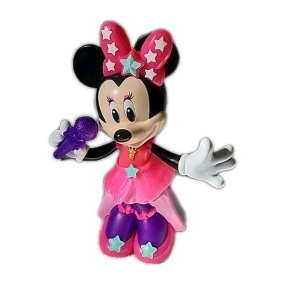 Disney Minnie Mouse 11" Pop Superstar Sings/Twirls/Lights Up Fisher Price Toy - Picture 1 of 9
